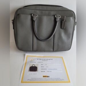 COACH LEXINGTON SAFFIANO ZIP TOP BRIEF W/ COA